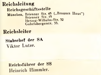 Beispiel einer Überklebung im Deutschen Führerlexikon 1934/35, Zweiter Teil, Seite 5: Der Stabschef der SA heißt laut Überklebezettel Viktor Lutze
